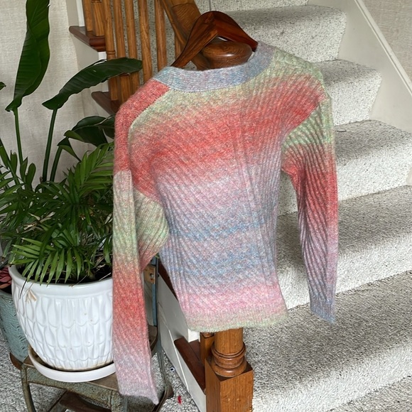 Telluride Clothing Company Multicolor Ombre Women's Wool Sweater - Picture 4 of 8